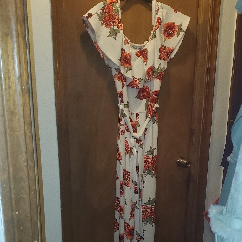 Floral Cream Dress